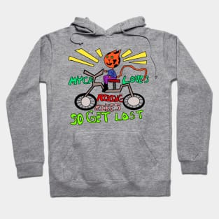 My cat loves riding bikes so get lost Hoodie